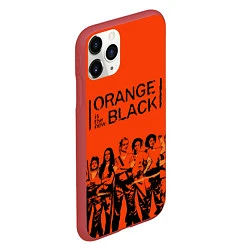 Чехол iPhone 11 Pro матовый ORANGE IS THE NEW BLACK, цвет: 3D-красный — фото 2