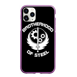 Чехол iPhone 11 Pro матовый Brothood of Steel, цвет: 3D-фиолетовый