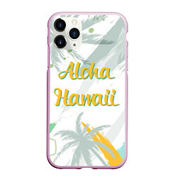 Чехол iPhone 11 Pro матовый Aloha Hawaii, цвет: 3D-розовый