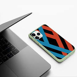 Чехол iPhone 11 Pro матовый Darling in the Franxx, цвет: 3D-салатовый — фото 2