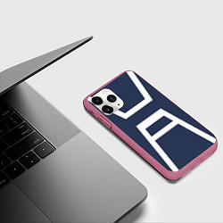 Чехол iPhone 11 Pro матовый MHA U A SCHOOL, цвет: 3D-малиновый — фото 2