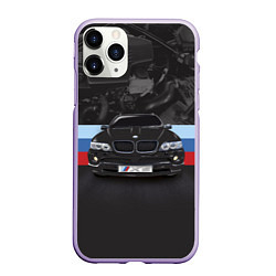 Чехол iPhone 11 Pro матовый BMW X5 M, цвет: 3D-светло-сиреневый