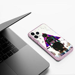 Чехол iPhone 11 Pro матовый Mob Psycho 100, цвет: 3D-розовый — фото 2