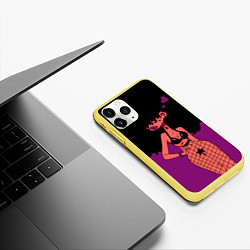 Чехол iPhone 11 Pro матовый Black Girl, цвет: 3D-желтый — фото 2