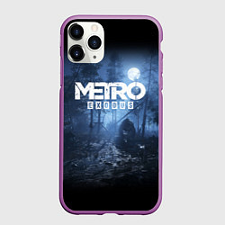 Чехол iPhone 11 Pro матовый Metro Exodus: Dark Moon, цвет: 3D-фиолетовый