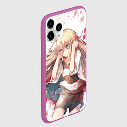 Чехол iPhone 11 Pro матовый Ангел кровопролития, цвет: 3D-фиолетовый — фото 2
