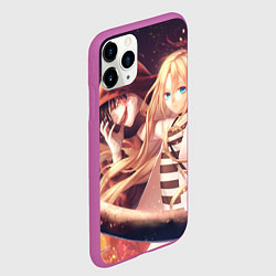 Чехол iPhone 11 Pro матовый Satsuriku no Tenshi, цвет: 3D-фиолетовый — фото 2