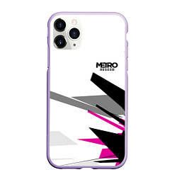 Чехол iPhone 11 Pro матовый Metro Exodus: White Style, цвет: 3D-светло-сиреневый