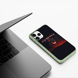 Чехол iPhone 11 Pro матовый TES: Hell Dragon, цвет: 3D-салатовый — фото 2