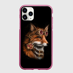 Чехол iPhone 11 Pro матовый Королевский лис, цвет: 3D-малиновый