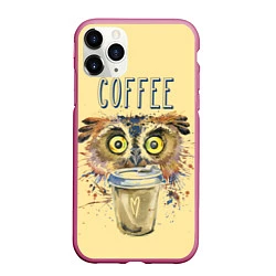 Чехол iPhone 11 Pro матовый Owls like coffee
