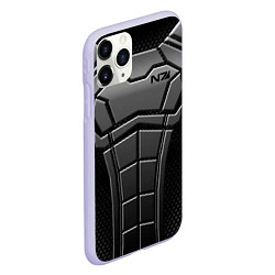 Чехол iPhone 11 Pro матовый Soldier N7, цвет: 3D-светло-сиреневый — фото 2