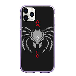 Чехол iPhone 11 Pro матовый Predator Spider, цвет: 3D-светло-сиреневый