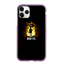 Чехол iPhone 11 Pro матовый Disenchantment: Do it, цвет: 3D-фиолетовый