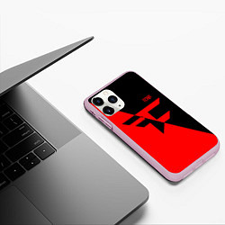 Чехол iPhone 11 Pro матовый FaZe Clan: Red & Black, цвет: 3D-розовый — фото 2