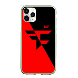 Чехол iPhone 11 Pro матовый FaZe Clan: Red & Black, цвет: 3D-салатовый