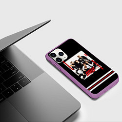 Чехол iPhone 11 Pro матовый IKON Band, цвет: 3D-фиолетовый — фото 2