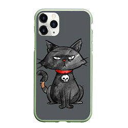 Чехол iPhone 11 Pro матовый Кот бедолага