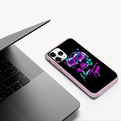 Чехол iPhone 11 Pro матовый Miami Tiger, цвет: 3D-розовый — фото 2