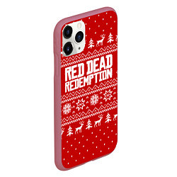 Чехол iPhone 11 Pro матовый Winter RDR, цвет: 3D-малиновый — фото 2