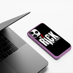 Чехол iPhone 11 Pro матовый In Rick We Trust, цвет: 3D-фиолетовый — фото 2