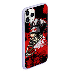 Чехол iPhone 11 Pro матовый Pudge Chef, цвет: 3D-светло-сиреневый — фото 2