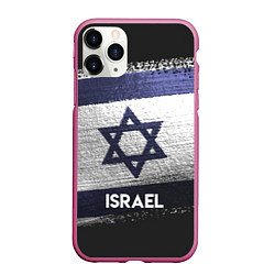 Чехол iPhone 11 Pro матовый Israel Style, цвет: 3D-малиновый