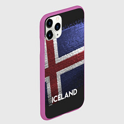 Чехол iPhone 11 Pro матовый Iceland Style, цвет: 3D-фиолетовый — фото 2