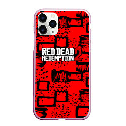 Чехол iPhone 11 Pro матовый Red Dead Redemption 2, цвет: 3D-розовый