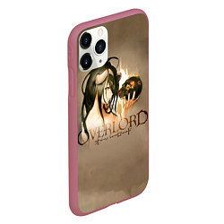 Чехол iPhone 11 Pro матовый Overlord Albedo, цвет: 3D-малиновый — фото 2