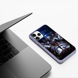 Чехол iPhone 11 Pro матовый Overlord, цвет: 3D-светло-сиреневый — фото 2