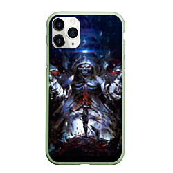 Чехол iPhone 11 Pro матовый Overlord, цвет: 3D-салатовый