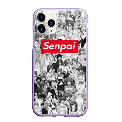 Чехол iPhone 11 Pro матовый SENPAI Stories, цвет: 3D-светло-сиреневый