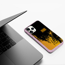 Чехол iPhone 11 Pro матовый PUBG: Yellow Colour, цвет: 3D-розовый — фото 2