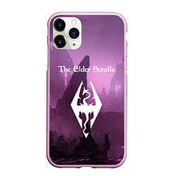 Чехол iPhone 11 Pro матовый The Elder Scrolls, цвет: 3D-розовый