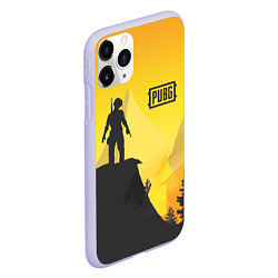 Чехол iPhone 11 Pro матовый PUBG: Sunrise, цвет: 3D-светло-сиреневый — фото 2