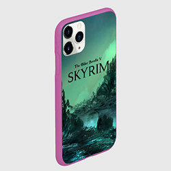 Чехол iPhone 11 Pro матовый SKYRIM, цвет: 3D-фиолетовый — фото 2