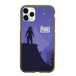 Чехол iPhone 11 Pro матовый PUBG: Sleep Night, цвет: 3D-коричневый