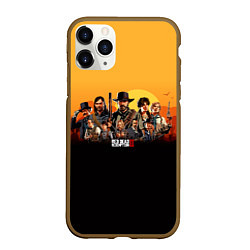 Чехол iPhone 11 Pro матовый RDR 2: Team, цвет: 3D-коричневый