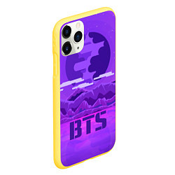 Чехол iPhone 11 Pro матовый BTS: Violet Mountains, цвет: 3D-желтый — фото 2