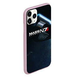 Чехол iPhone 11 Pro матовый Mass Effect N7, цвет: 3D-розовый — фото 2