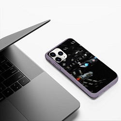 Чехол iPhone 11 Pro матовый Destiny 2: Dark Galaxy, цвет: 3D-серый — фото 2