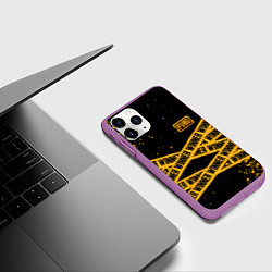 Чехол iPhone 11 Pro матовый PUBG: Only Winner, цвет: 3D-фиолетовый — фото 2