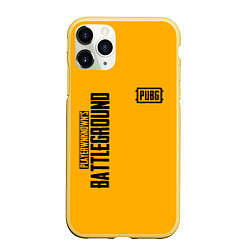 Чехол iPhone 11 Pro матовый PUBG: Yellow Fashion, цвет: 3D-желтый