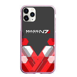 Чехол iPhone 11 Pro матовый Mass Effect: N7 Soldier, цвет: 3D-розовый