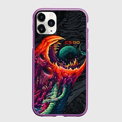 Чехол iPhone 11 Pro матовый CS:GO Hyper Beast Original, цвет: 3D-фиолетовый