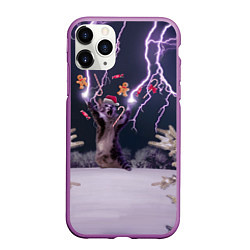 Чехол iPhone 11 Pro матовый Громокот NY version, цвет: 3D-фиолетовый