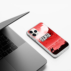 Чехол iPhone 11 Pro матовый RDR 2: Red Sun, цвет: 3D-белый — фото 2