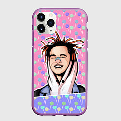 Чехол iPhone 11 Pro матовый GONE Fludd, цвет: 3D-фиолетовый