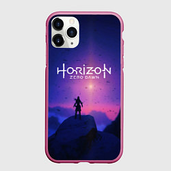 Чехол iPhone 11 Pro матовый Horizon Zero Dawn: Neon Space, цвет: 3D-малиновый